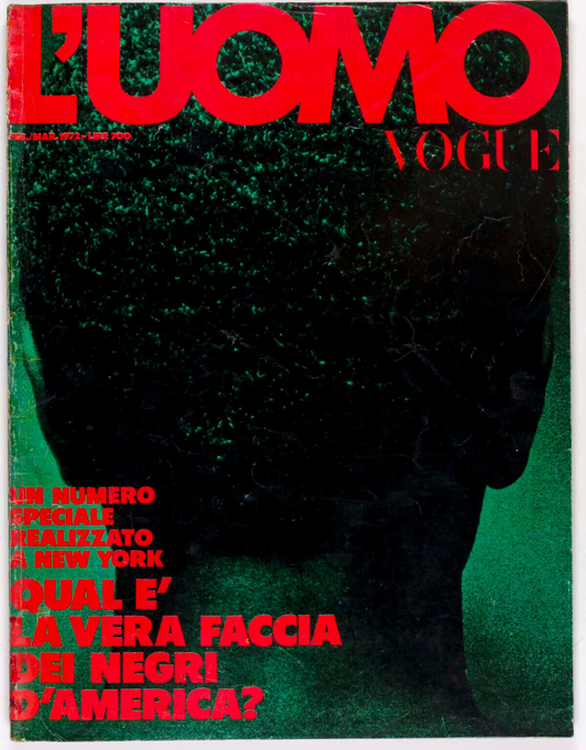 1st BLACK ISSUE L'uomo Vogue JAMES BALDWIN Miles Davis WILLI SMITH Joe Frazier A