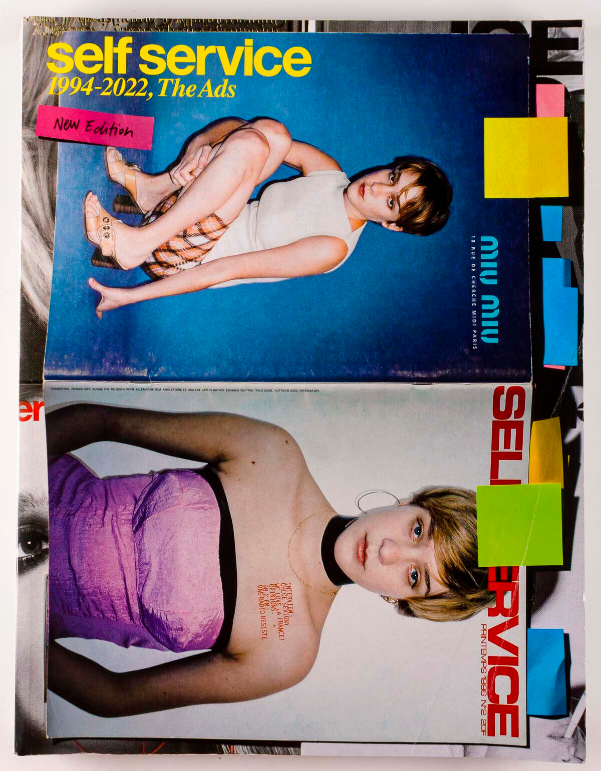 The Ads of SELF SERVICE magazine BOOK 1994 - 2019 Chloe Sevigny HELMUT LANG Miu