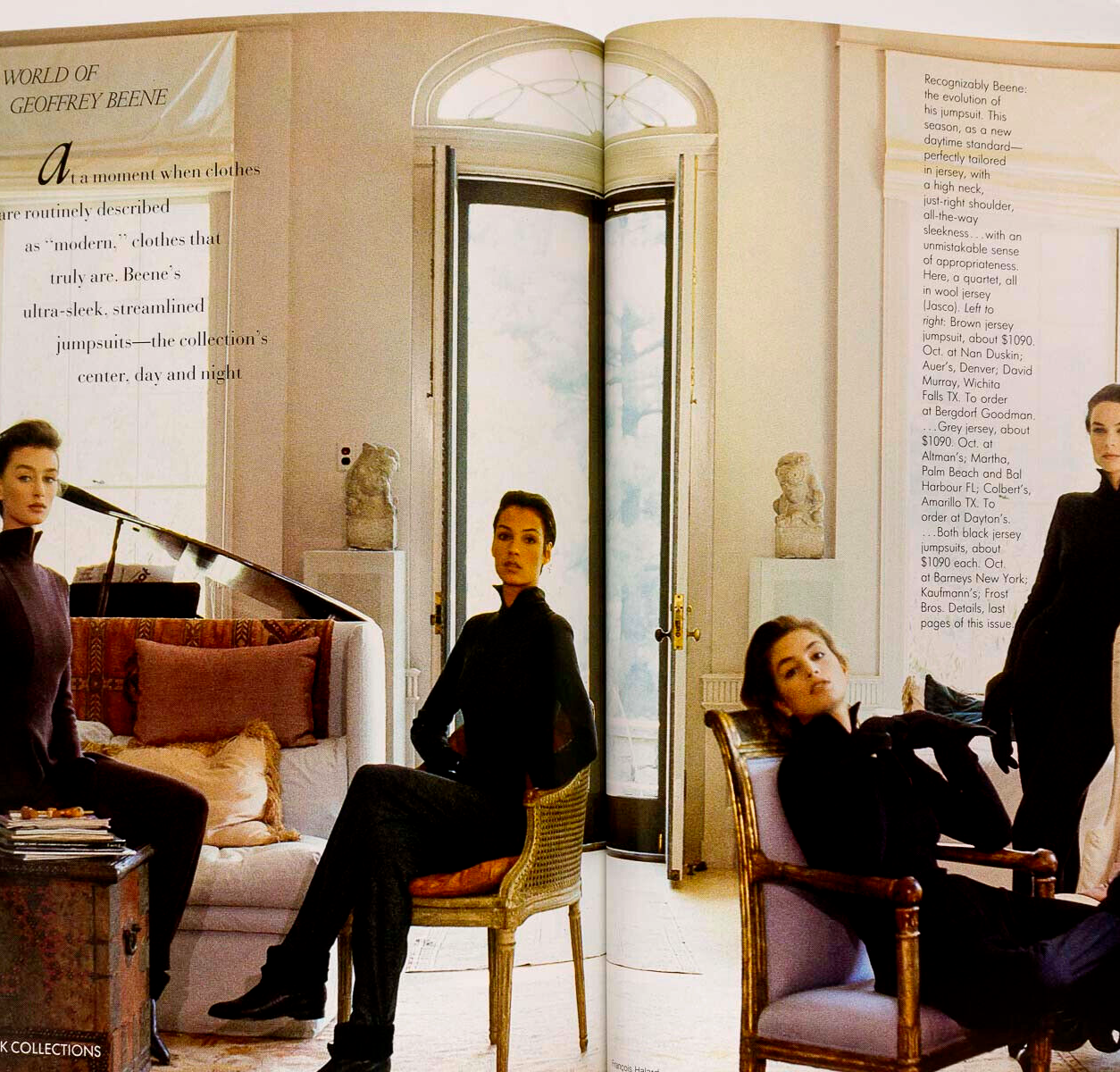 Cindy Crawford MOLLY RINGWALD Emily Lloyd VOGUE Sept 1987 US Evangelista PATITZ