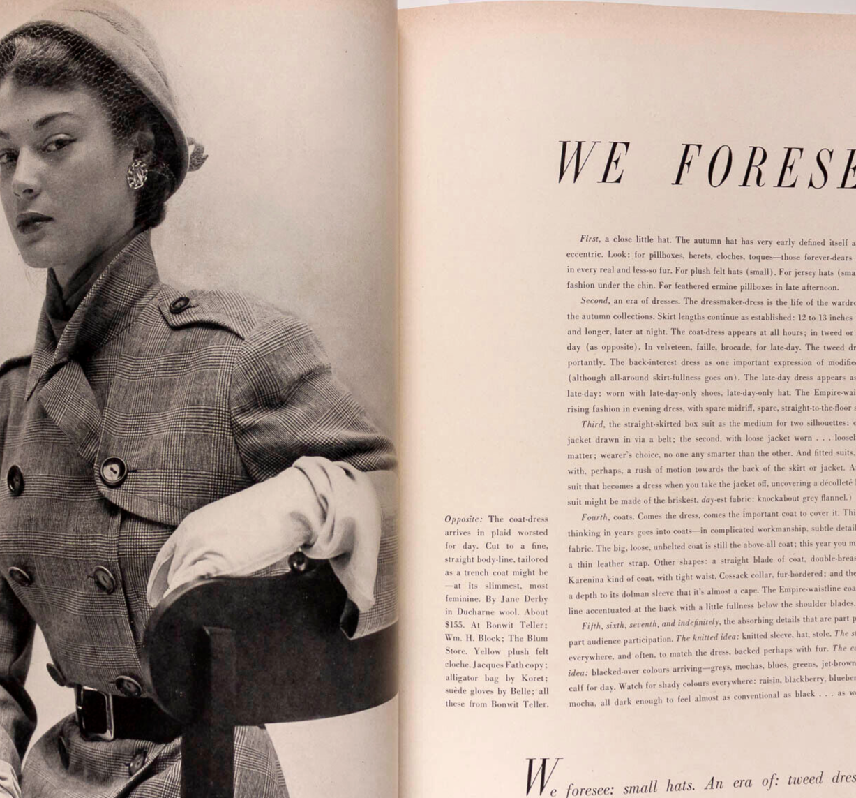 JEAN PATCHETT George Barbara Bush FELIKS TOPOLSKI Vogue US August 1948 Horst RBW