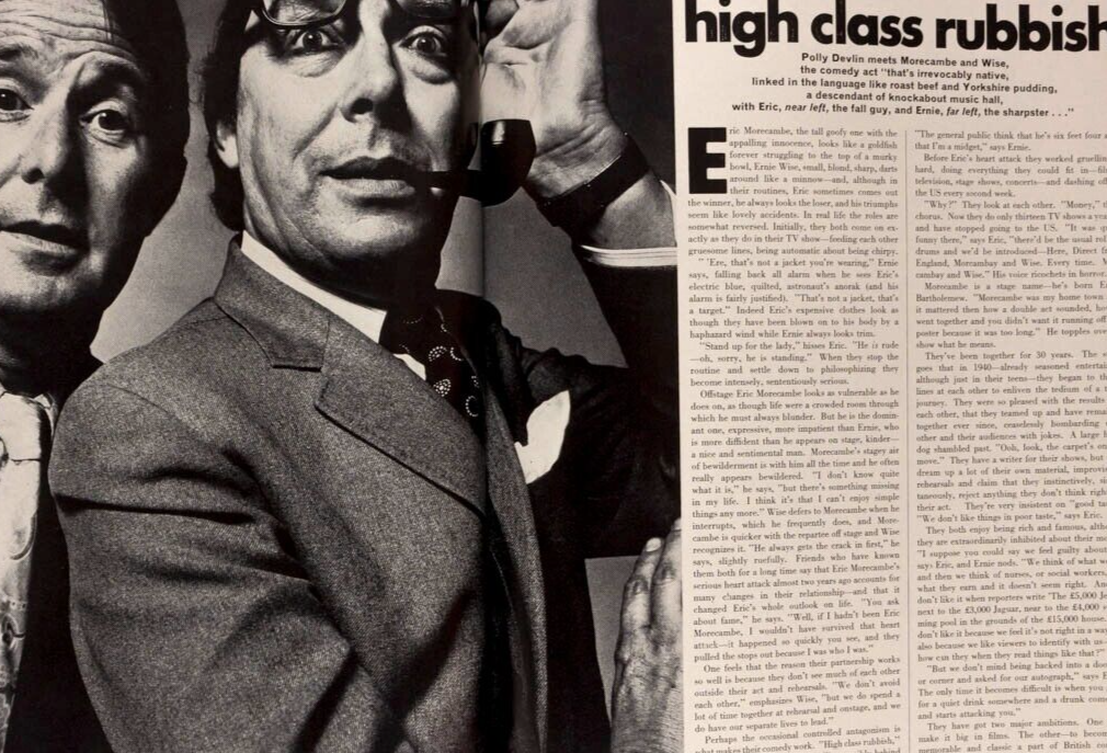 HELMUT BERGER Penelope Tree MORECOMBE & WISE Antonio Lopez INGRID BOULTING Vogue