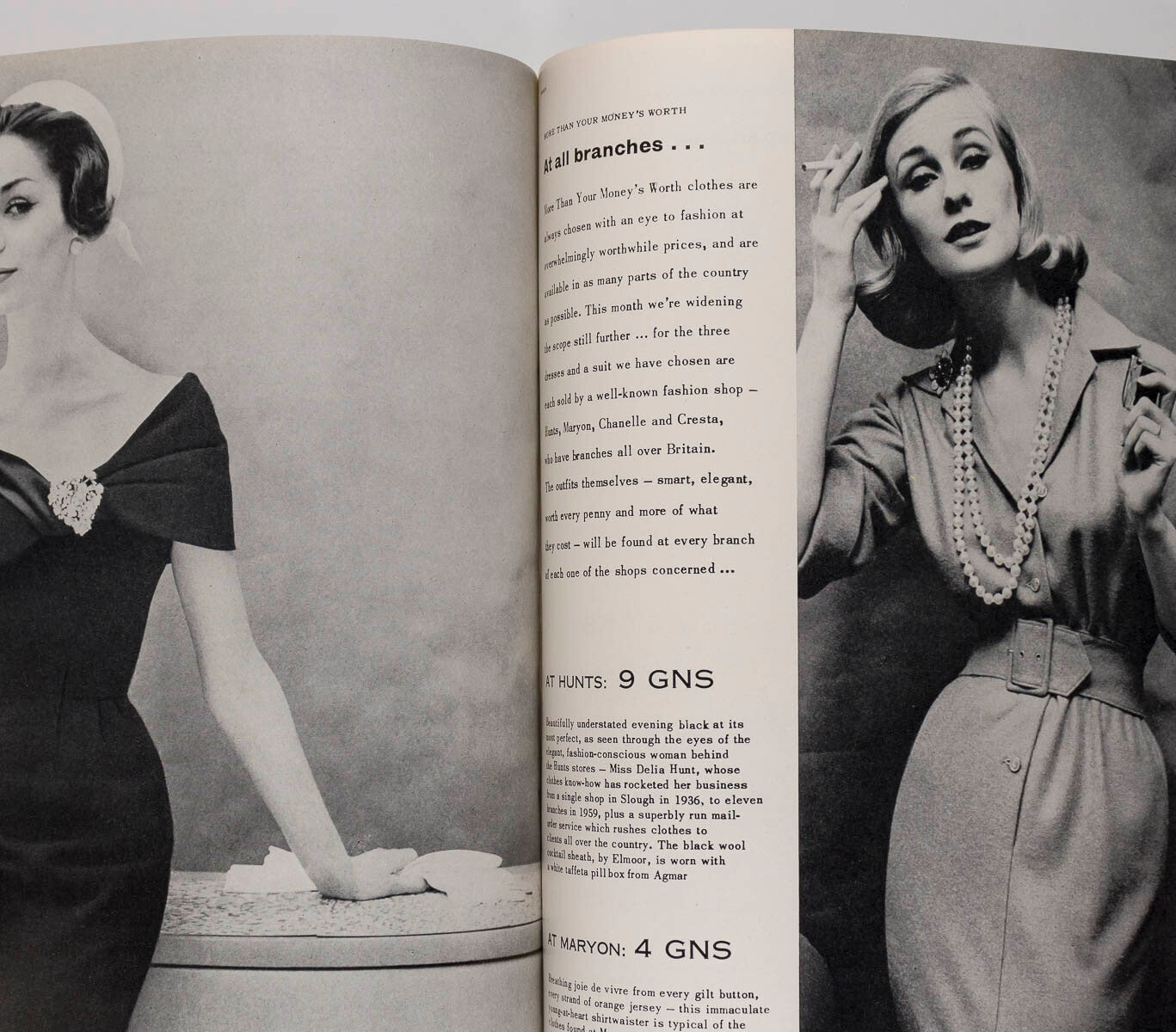 Nena von Schlebrugge TANIA MALLET Norman Parkinson VOGUE September 1959 vtg DIOR