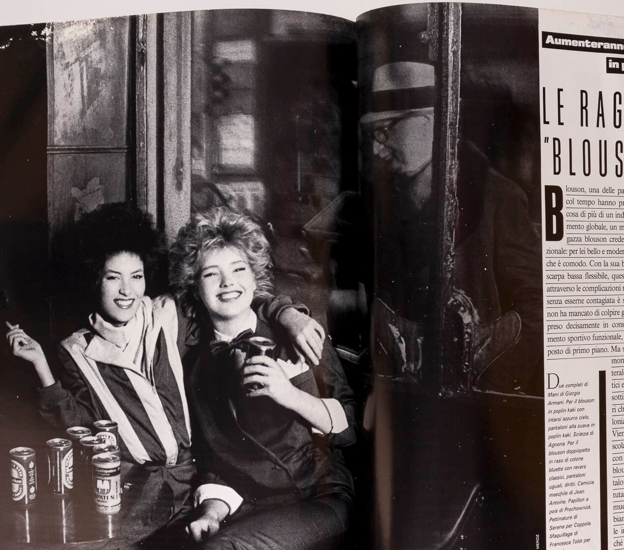 GIA CARANGI Eva Ionesco HANS FEURER New Wave VOGUE ITALIA magazine February 1981