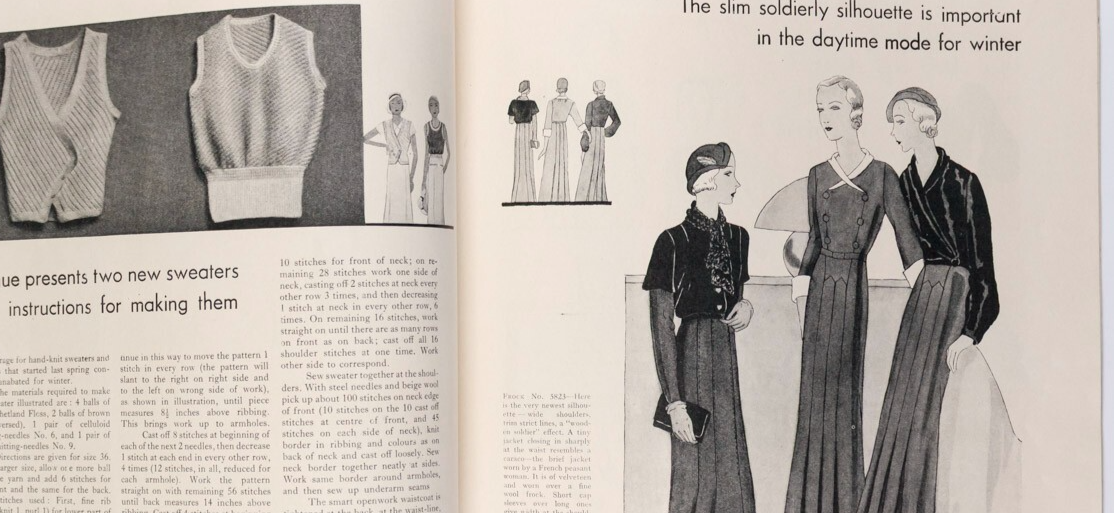 VOGUE PATTERN book December 1931 GEORGES LEPAPE Fashion WINTER Art Deco UK Women