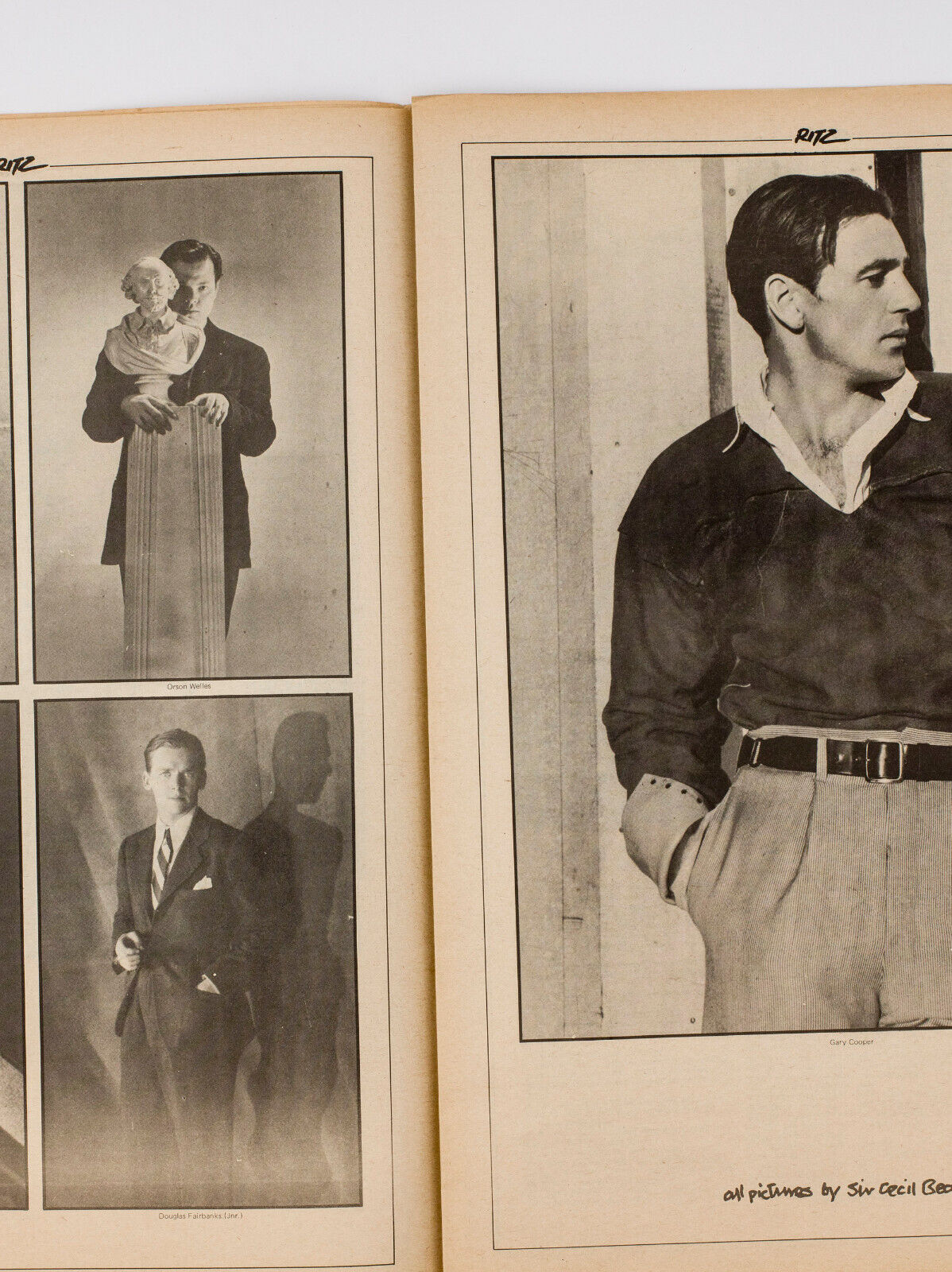 Cecil Beaton VIVIEN LEIGH Liberace OLIVER REED Judy Garland HELVIN Ritz magazine