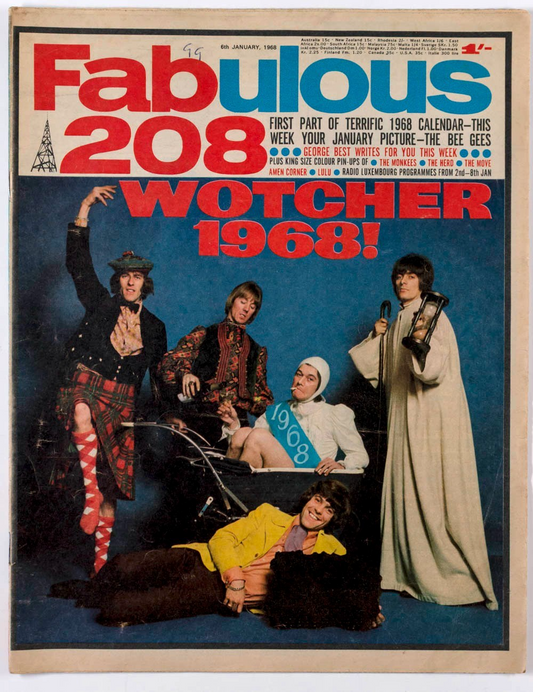 Amen Corner THE MOVE Bee Gees FABULOUS 208 February 6 1973 Lulu MONKEES Herd 60s