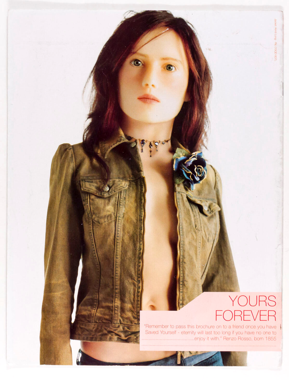 Jean-Pierre Khazem DIESEL fashion SAVE YOURSELF lookbook CATALOG VTG 2001 masks