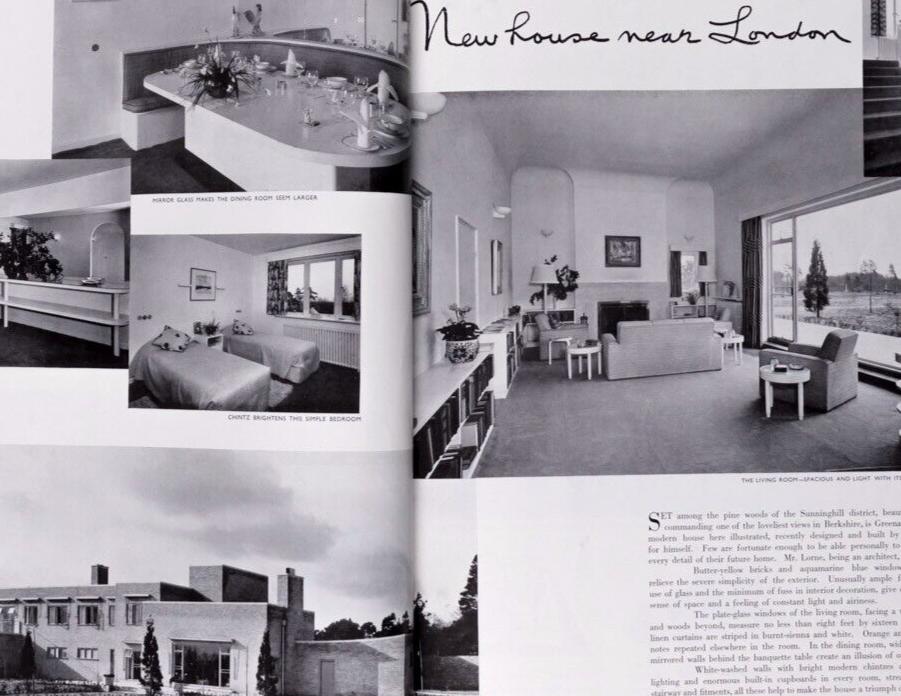 Zinkeisen DUNCAN MILLER Dover VOGUE House & Garden book April 1939 Marion Dorn