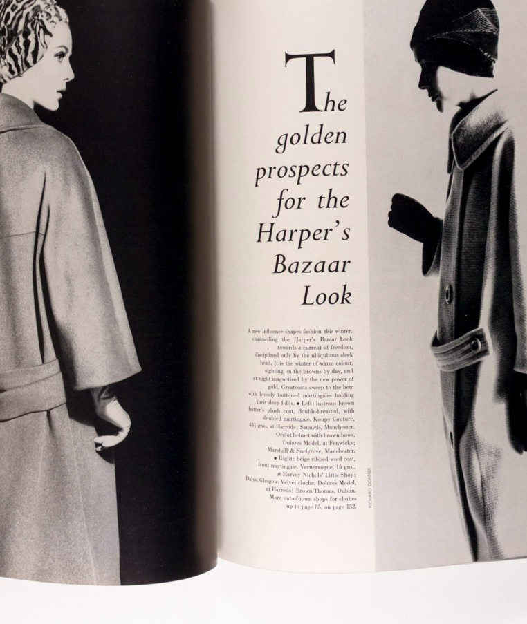 Maggi Eckardt JANE FONDA Gold HARPERS BAZAAR November 1960 Dior HULANICKI Avedon