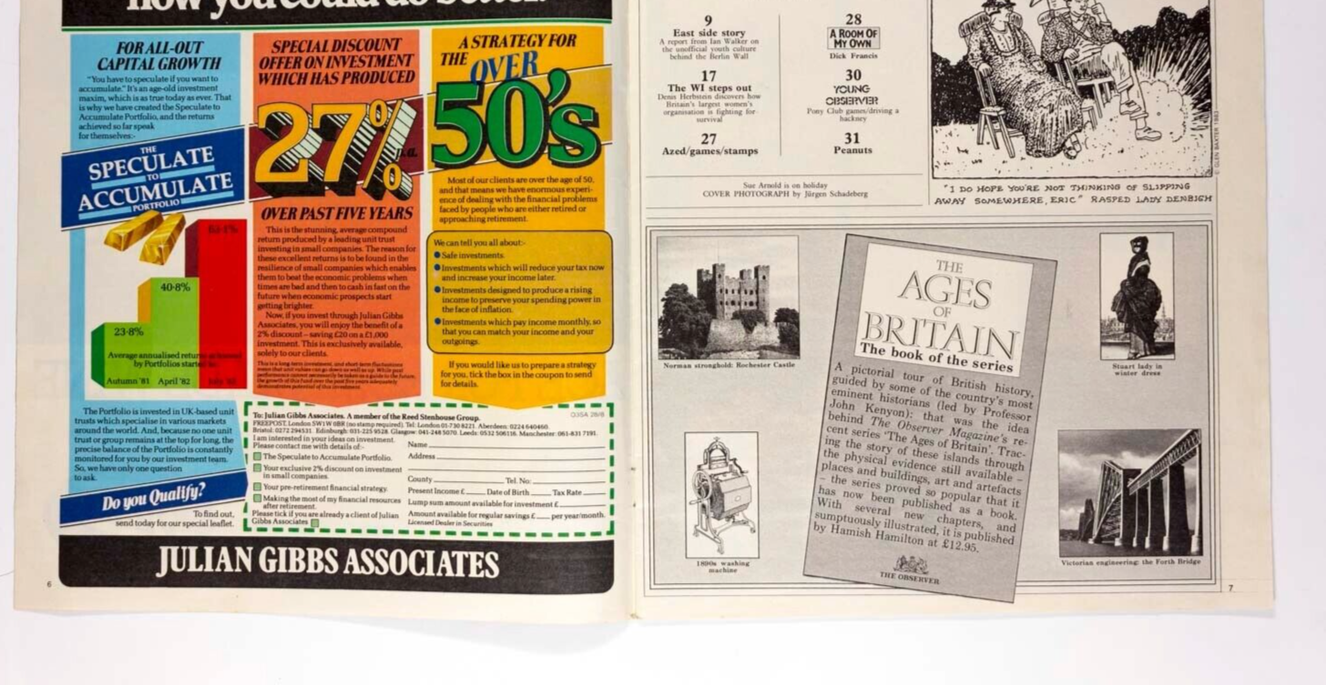 PUNK East German NEW ROMANTIC Observer magazine August 1983 Dick Francis THE WI