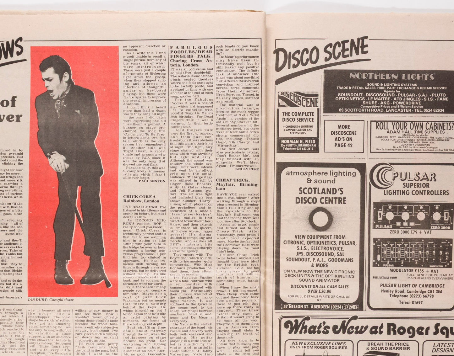 Sid Vicious NANCY SPUNGEN Sex Pistols RECORD MIRROR 8 April 1978 Phil Collins UK
