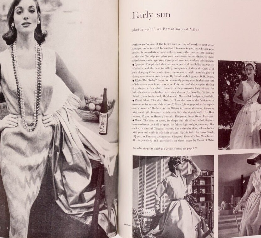 Susan Abraham NORMAN PARKINSON Australia VOGUE February 1955 JOHN WARD Huston UK