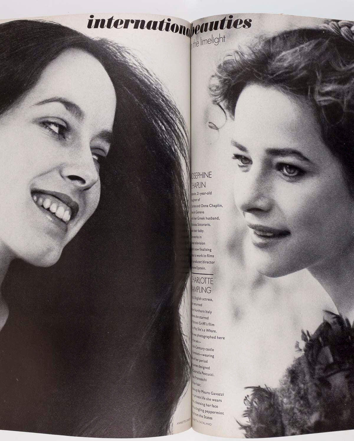 Princess Anne PATTIE BOYD Antonio Lopez VOGUE Sep 1971 Lee Radziwill CAT STEVENS