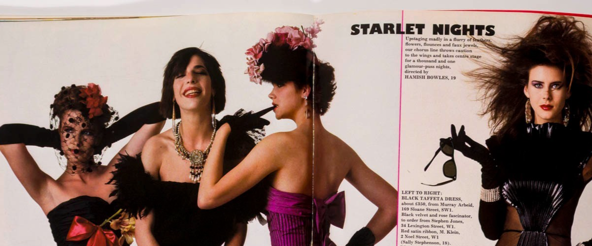 Sophie Ward RACHEL WEISZ Hamish Bowles HARPER'S & QUEEN August 1983 Fiorucci VTG