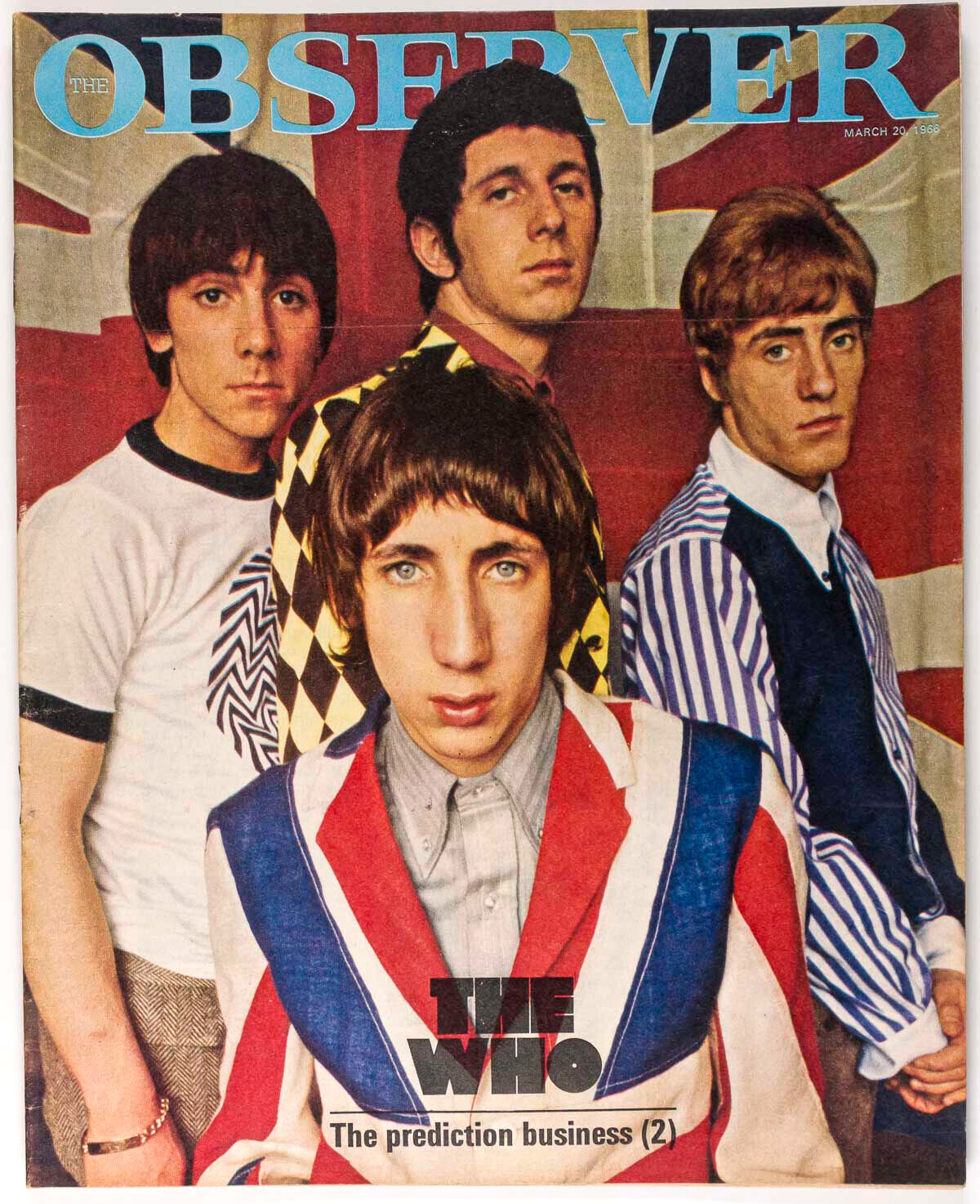 THE WHO Keith Moon PETE TOWNSHEND Colin Jones PETER BLAKE Observer magazine 60's