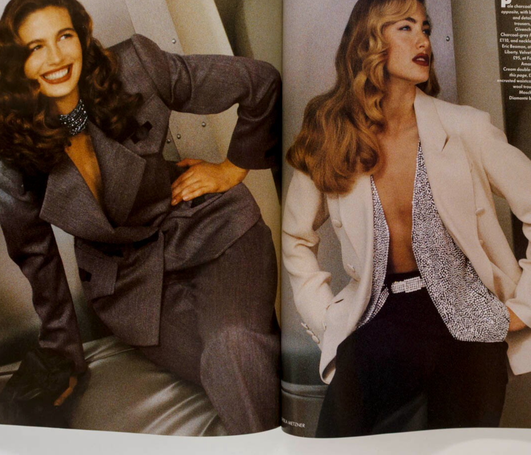Linda Evangelista TATJANA PATITZ Yasmeen Ghauri VOGUE October 1991 Givenchy DIOR