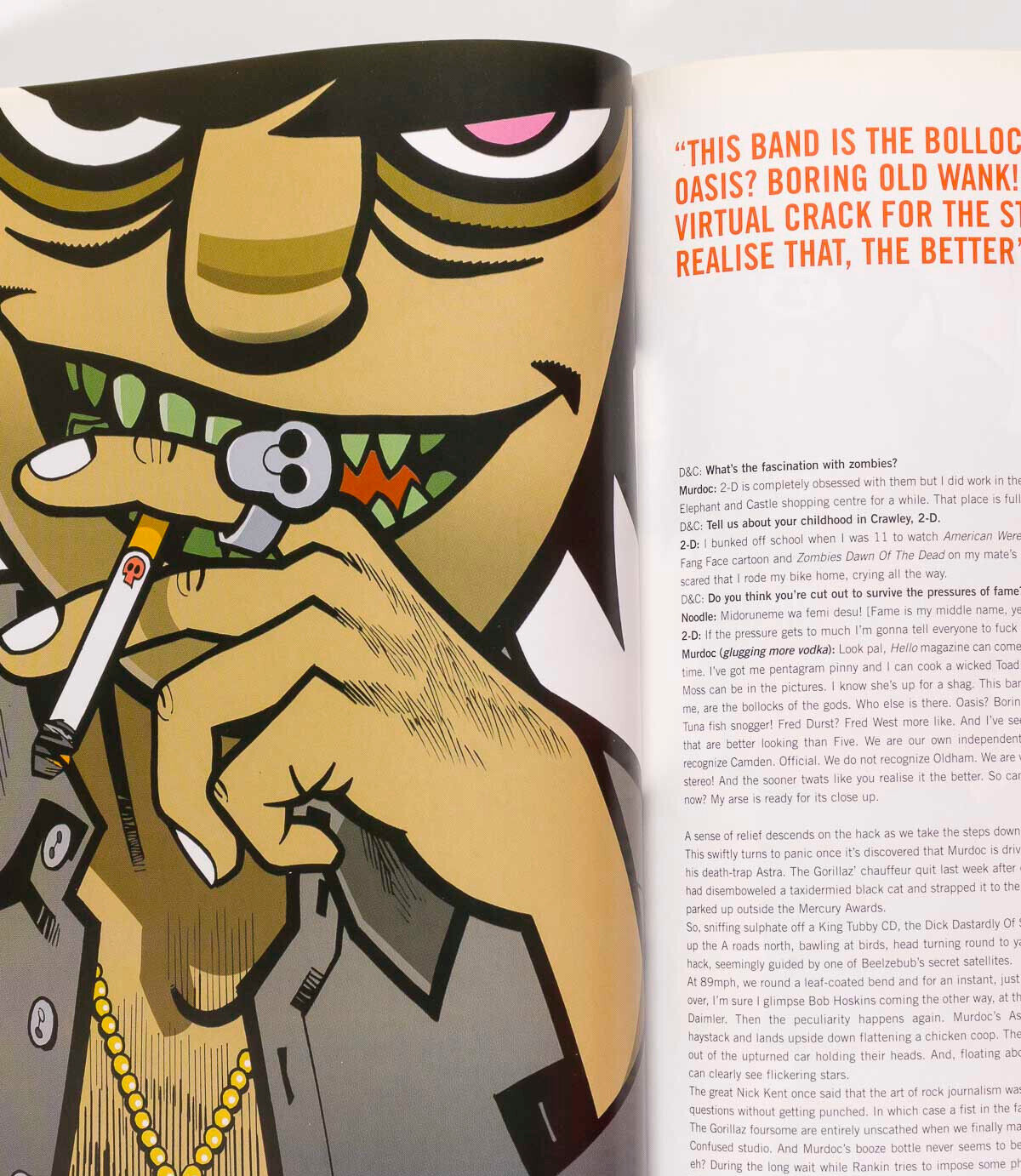 GORILLAZ 1st interview ! Jamie Hewlett DAMON ALBARN Jane Birkin DAZED & CONFUSED