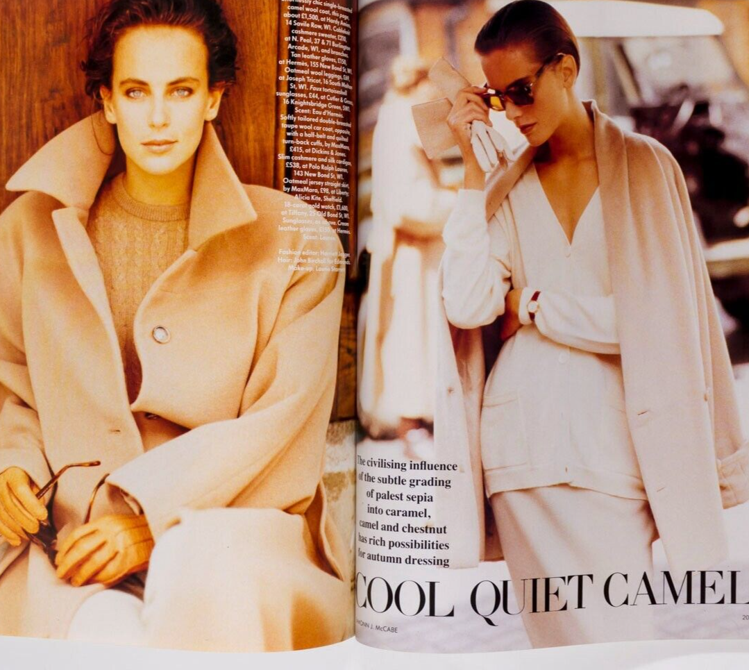 Tatjana Patitz NAOMI CAMPBELL Monica Bellucci VOGUE 1989 Nancy Reagan BLUMENFELD