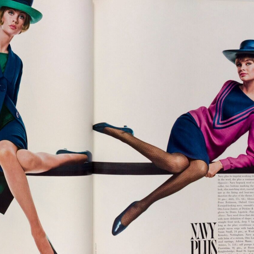 BARBRA STREISAND Jill Kennington BIBA Jean Shrimpton BRUCE DAVIDSON Navy Vogue