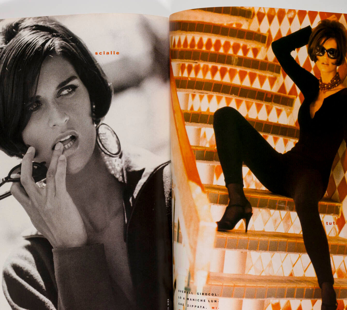 Veruschka BLUMARINE Vanessa Duve NEIL KIRK Vogue Italia Wool magazine supplement