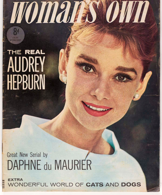 AUDREY HEPBURN Daphne du Maurier EMMANUELLE KHANH PATTERN  Woman's Own magazine