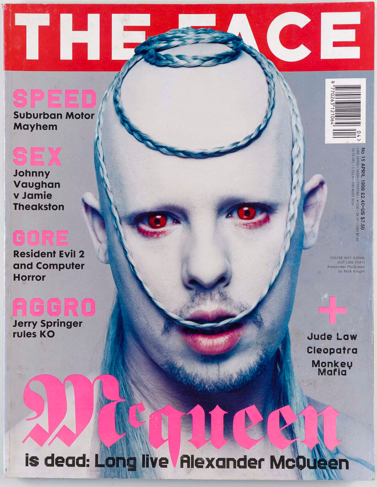 Alexander McQueen STEVEN KLEIN Nick Knight JUDE LAW Sunniva THE FACE magazine UK