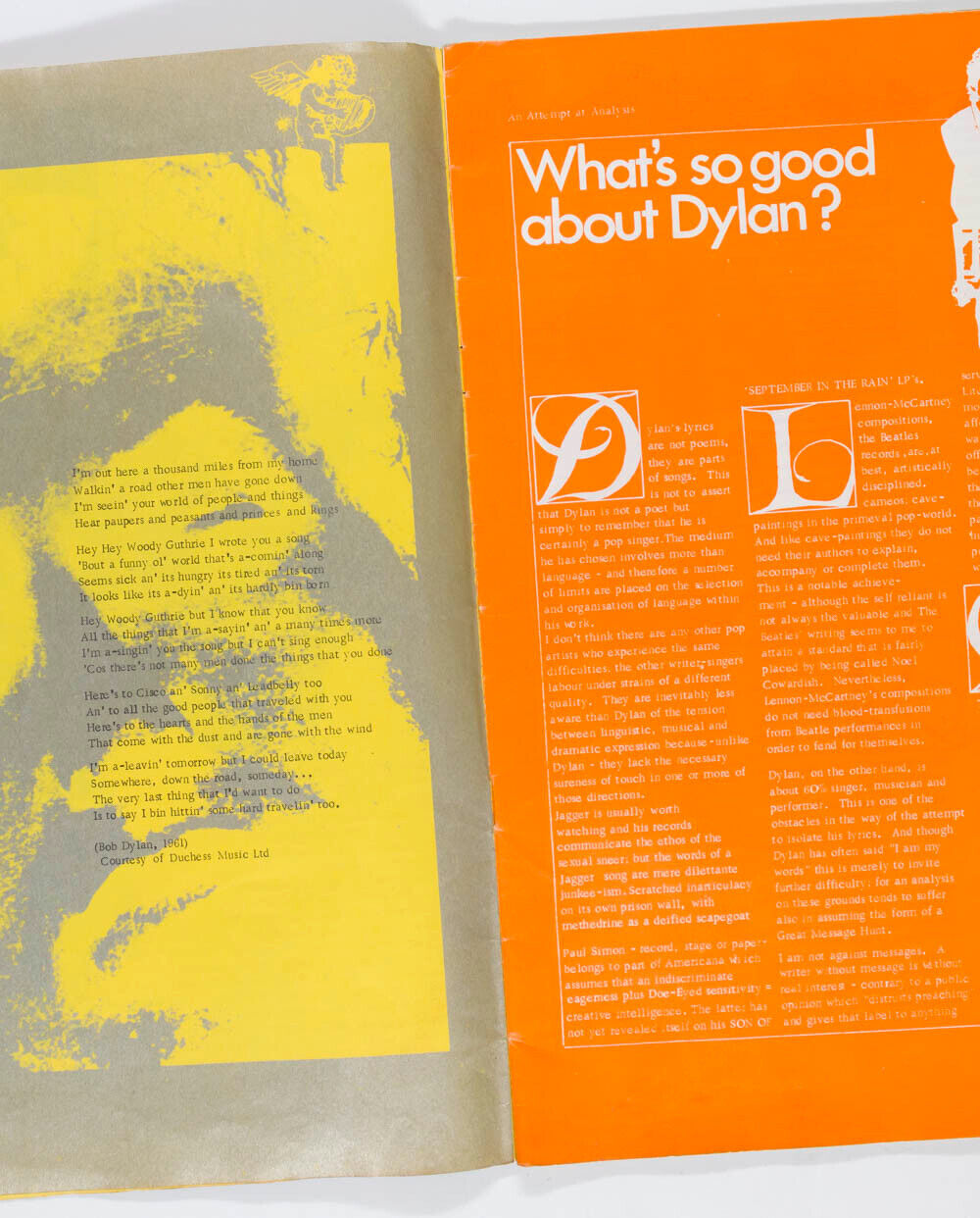 BOB DYLAN Oz magazine No.7 October 1967 MARTIN SHARP Richard Neville AMANDA LEAR