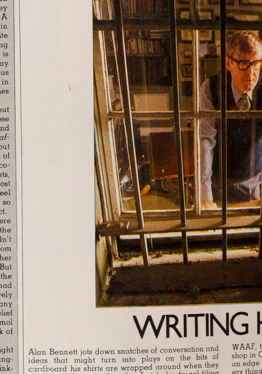 DAVID HOCKNEY Salman Rushdie BRUCE CHATWIN Alan Bennett OBSERVER magazine UK