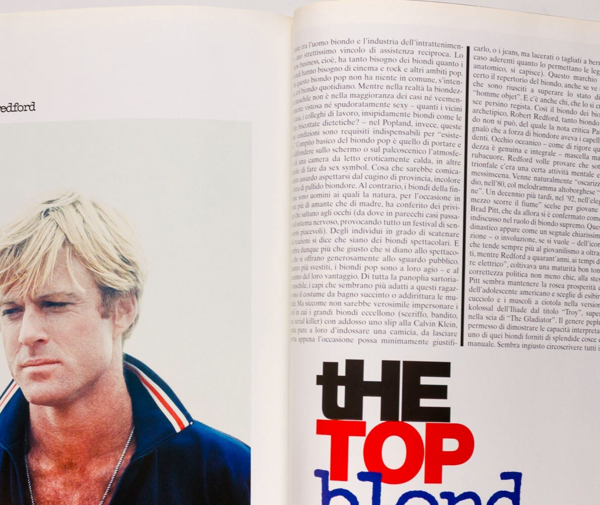 Brad Pitt STEVEN KLEIN James Spader L'UOMO VOGUE May 2004 Kevin Bacon BLONDE 351