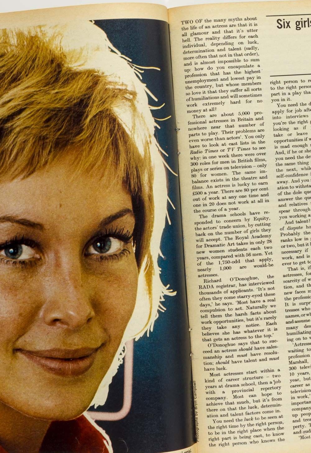 ANOUSKA HEMPEL Georgina Hale KATE NELLIGAN Nicola Pagett weekend magazine actor