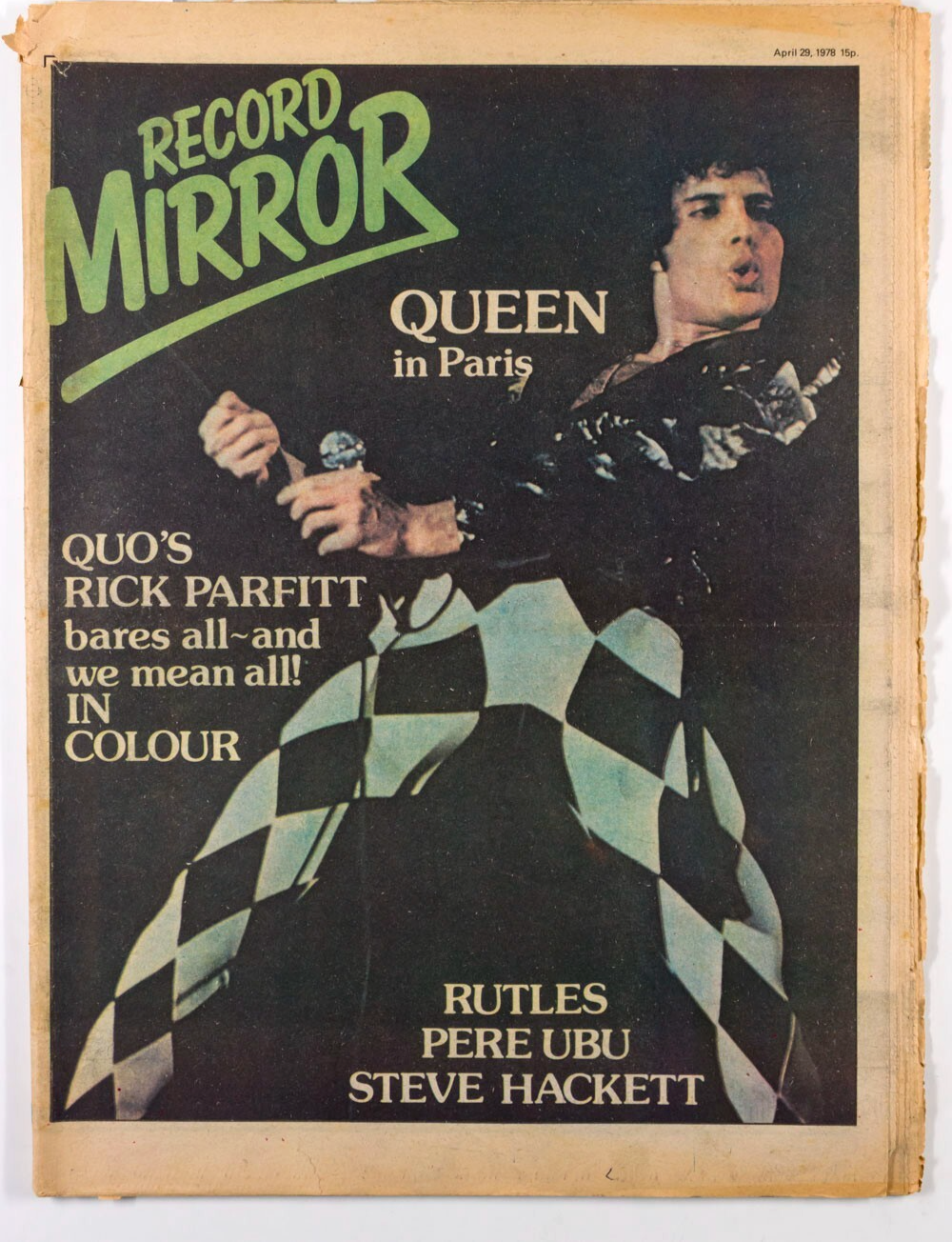 FREDDIE MERCURY Pere Ubu STATUS QUO Record Mirror magazine April 29 1978 Blondie