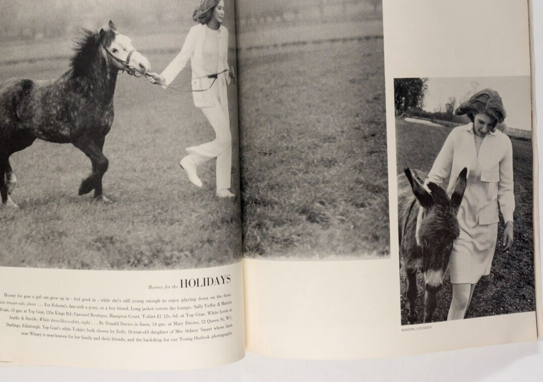Jill Kennington FONTEYN Antoinette Sibley PRINCESS AGA KHAN Harpers UK July 1965
