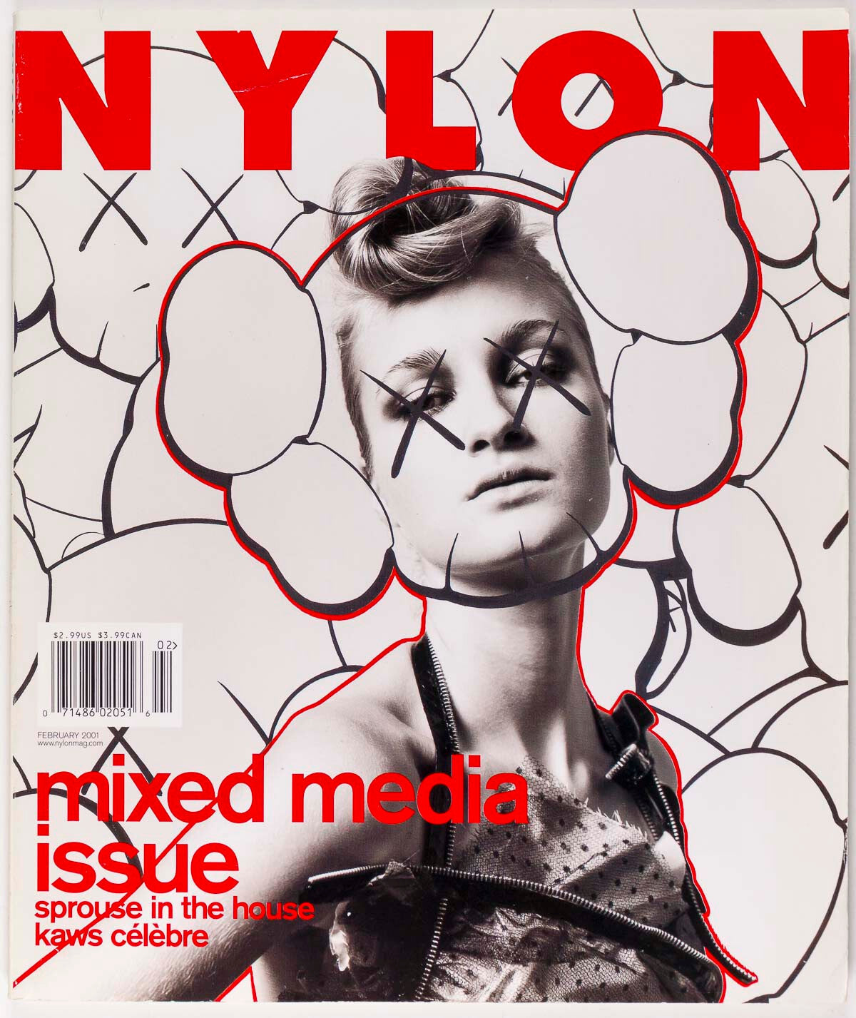 KAWS Pamela Anderson NYLON magazine 2001 February MISCHA BARTON Jennifer Garner