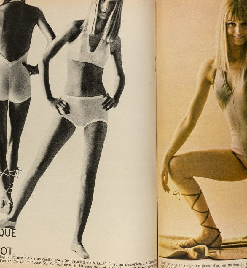 JEAN SHRIMPTON Francoise Hardy SUZANNE LENGLEN Elle magazine June 1965 Knapp VTG
