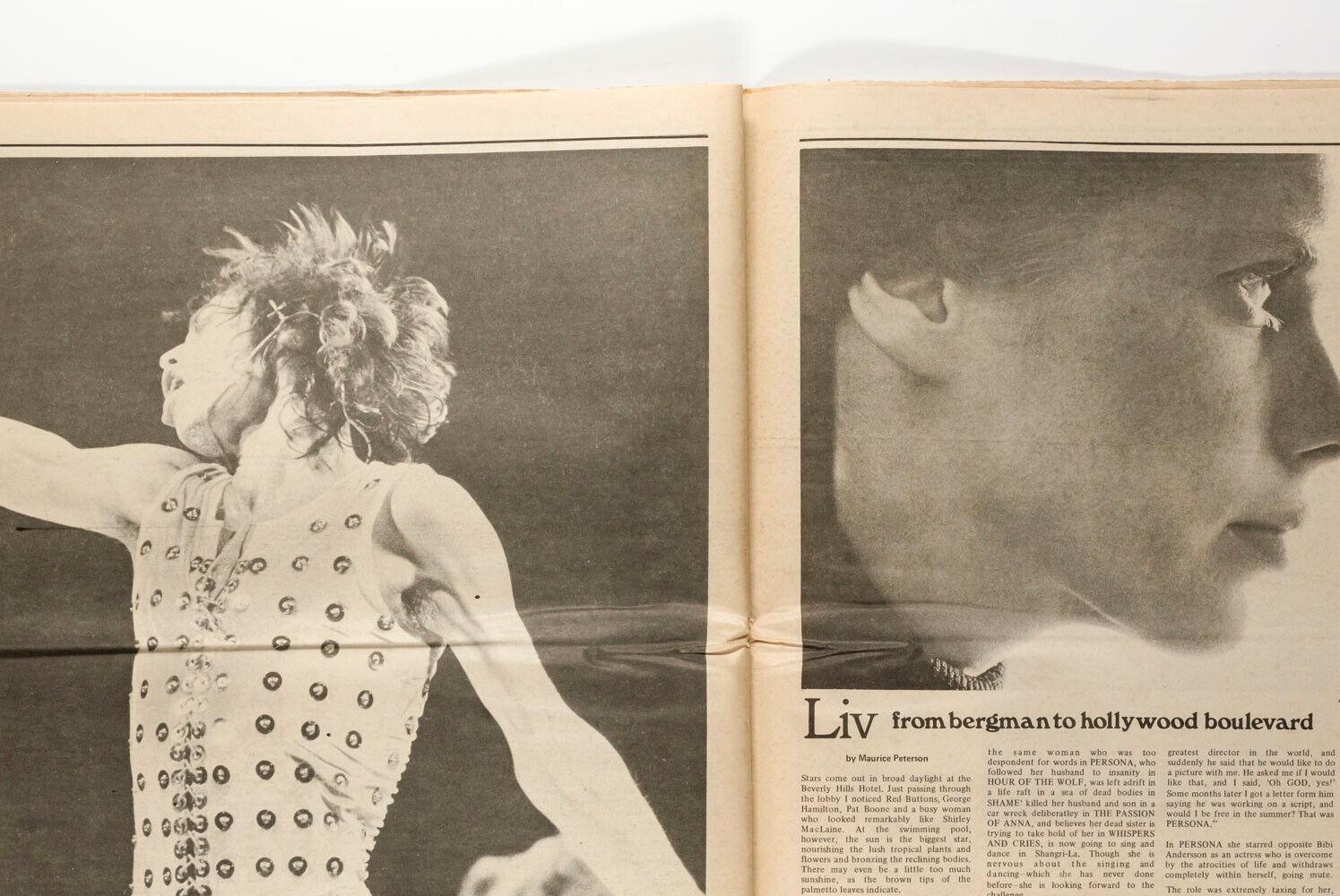 Anjelica JOHN Huston CALE Iggy Pop BOWIE Fran Lebowitz WARHOL Interview magazine