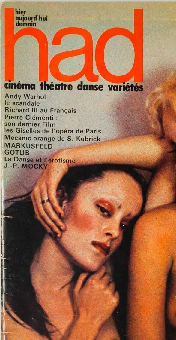 Donna Jordan JANE FORTH Warhol ALAIN MARKUSFELD Serge Lifar GOTLIB Had magazine
