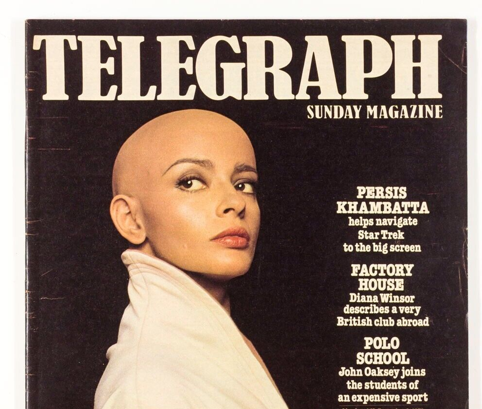 Star Trek PERSIS KHAMBATTA Charles Higham FACTORY HOUSE Polo TELEGRAPH magazine