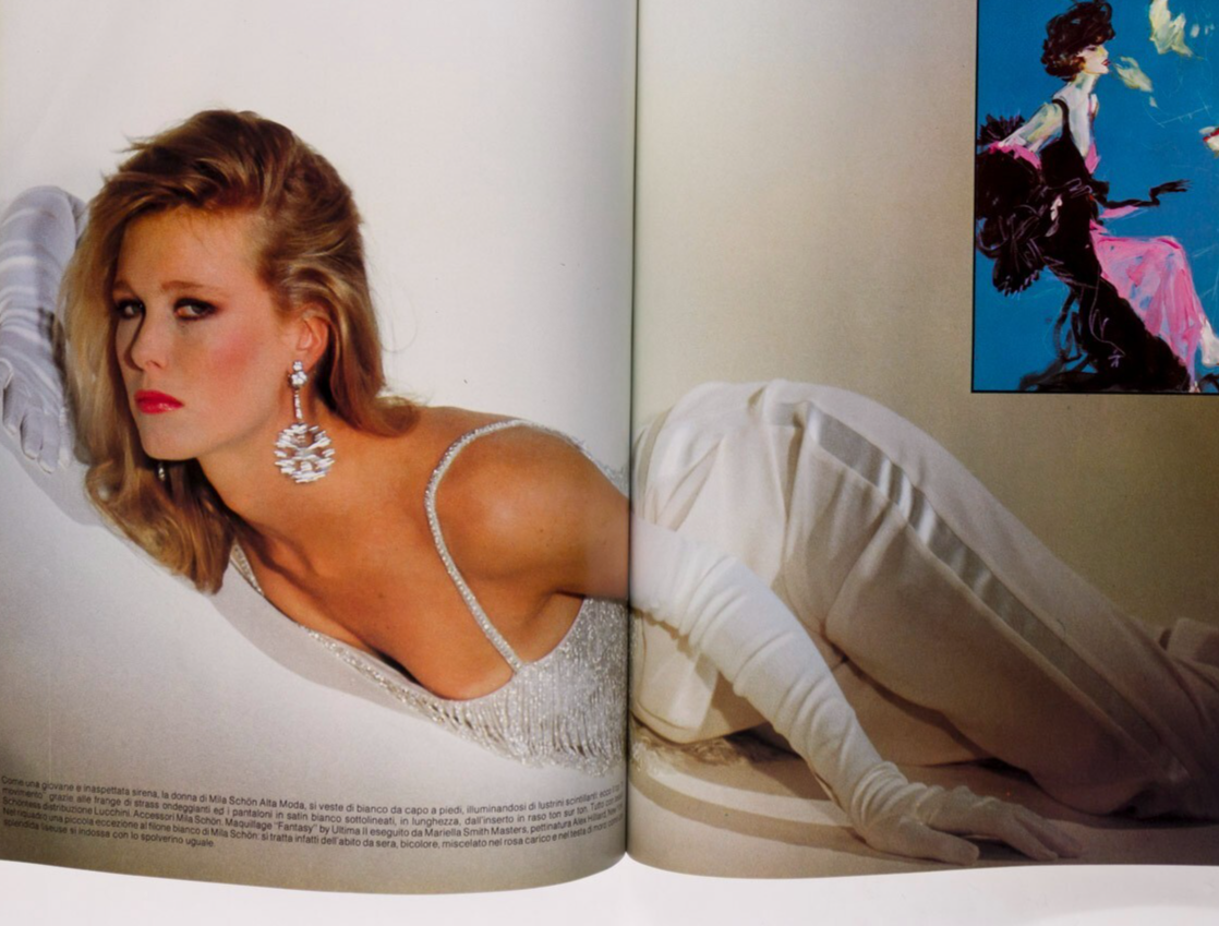 BROOKE SHIELDS Joe Eula MARIEL HEMINGWAY Harpers Bazaar Italia 9 September 1981