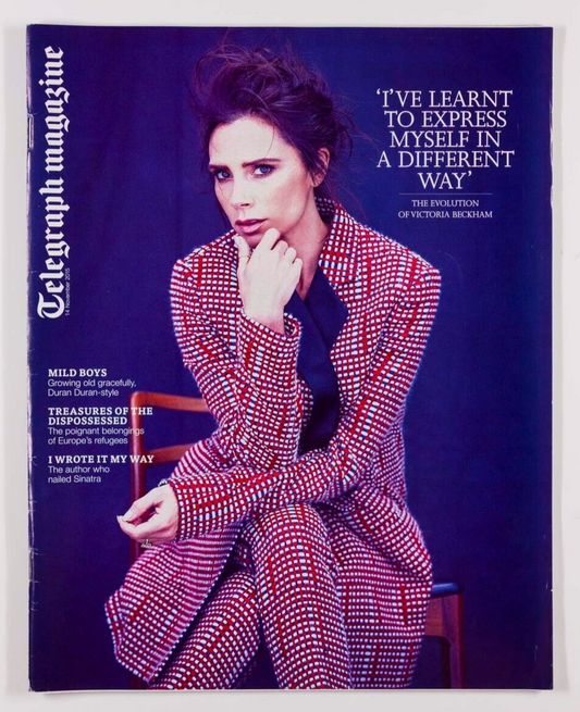 Victoria Beckham DURAN DURAN Frank Sinatra  TELEGRAPH magazine 14 November 2015