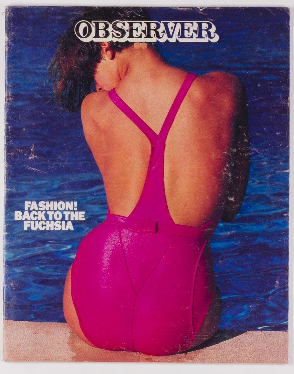 Edward Bawden STEVIE HUGHES Denis Waugh OBSERVER MAGAZINE Fashion special VTG UK