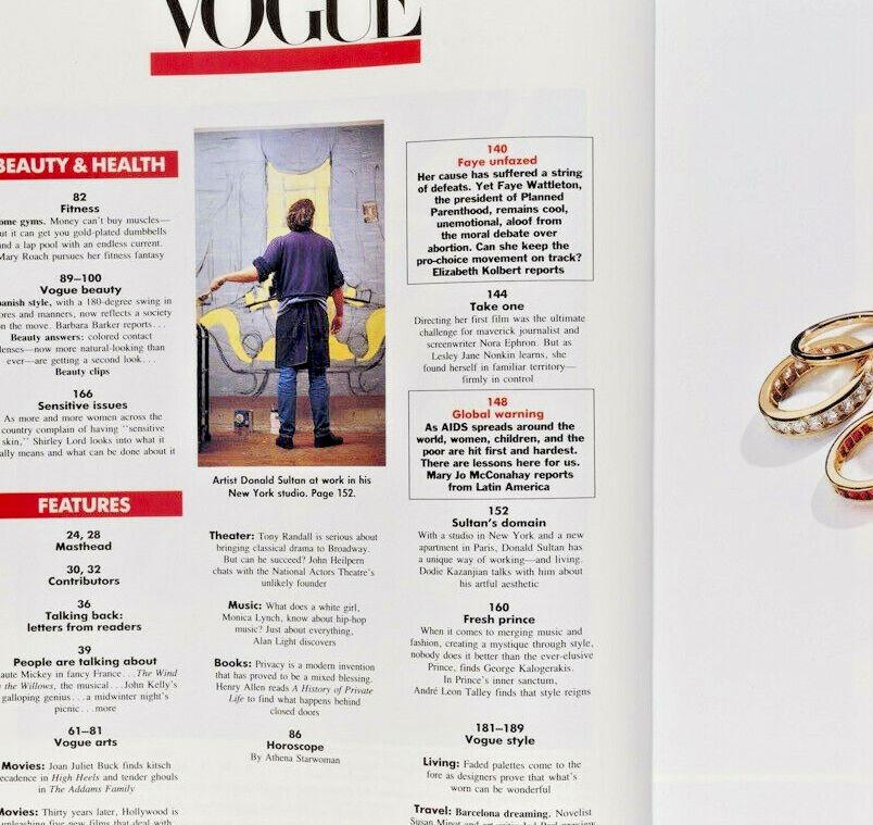 CINDY CRAWFORD Naomi Campbell LINDA EVANGELISTA Christy PRINCE Aids ALT Vogue