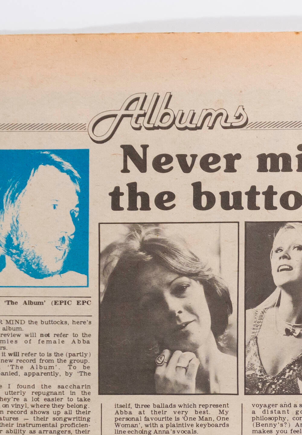 ABBA Album THE BABIES Sex Pistols JOHNNY ROTTEN vtg RECORD MIRROR MAGAZINE 70's