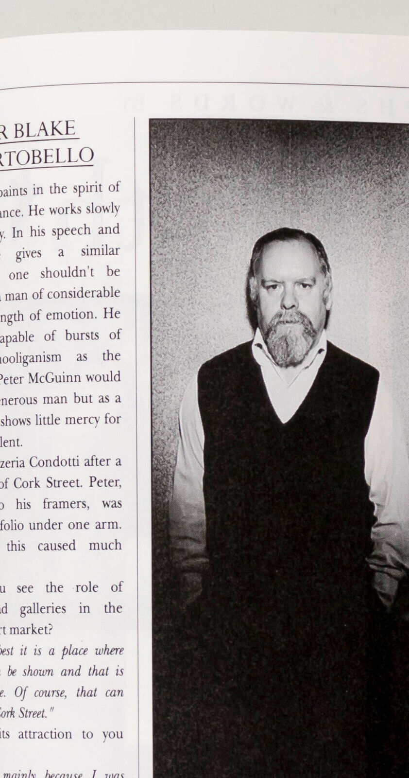 GRETA SCACCHI Allen Jones WILLIAM HURT  KING CHARLES Ritz magazine 1980's