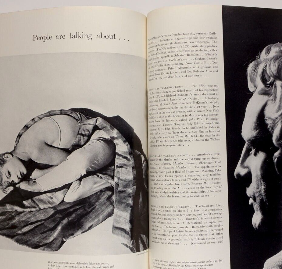 Mary Jane Russell GRUAU Richard Burton PARKINSON Vogue March 1955 70th birthday