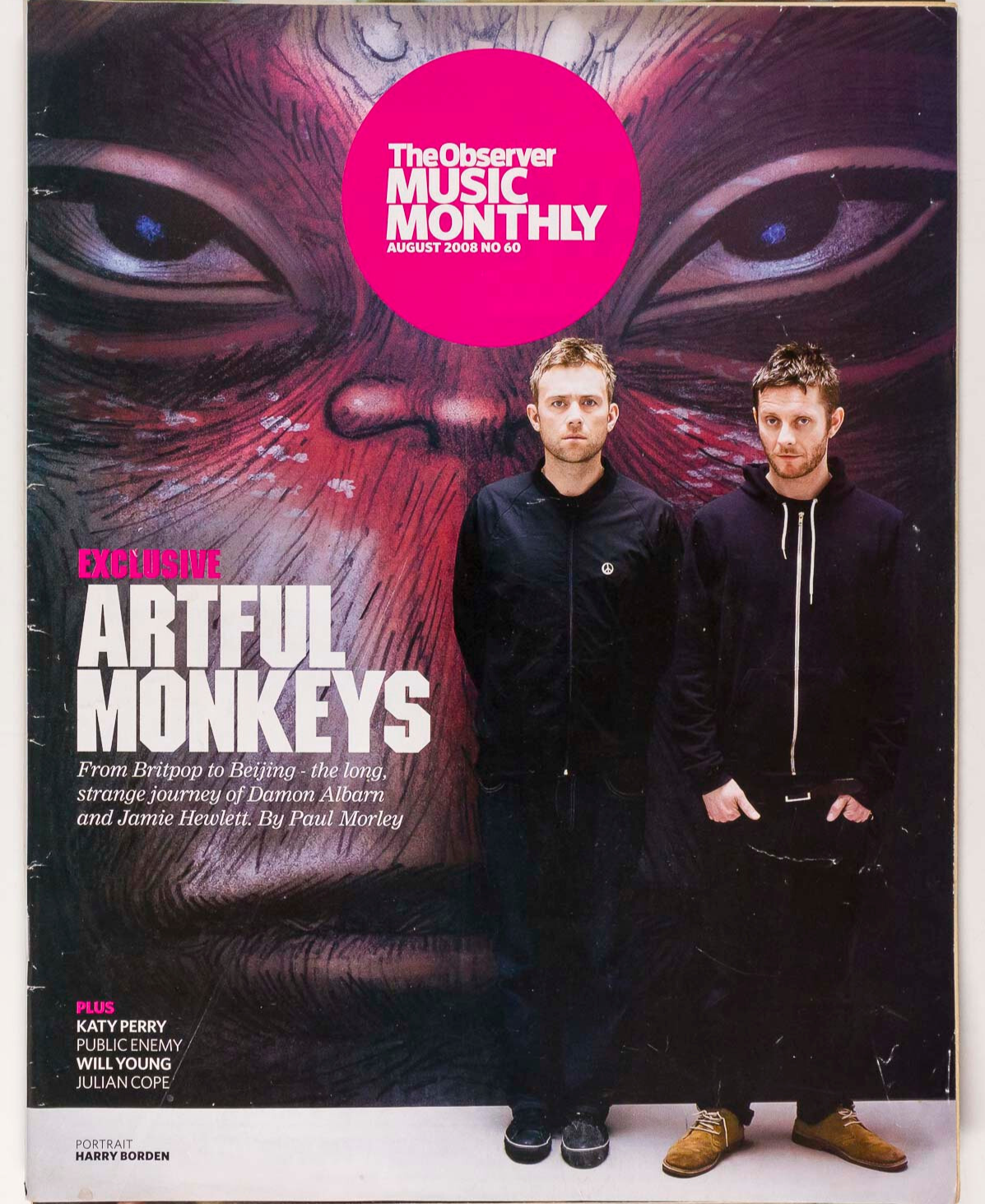 JAMIE HEWLETT Damon Albarn KATY PERRY Will Young OBSERVER Music Monthly magazine