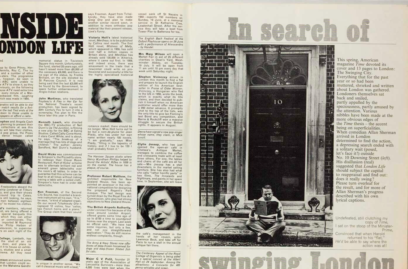 Swinging LONDON LIFE magazine June 1966 Carnaby DAVID BROWN ASTON Lorne Greene
