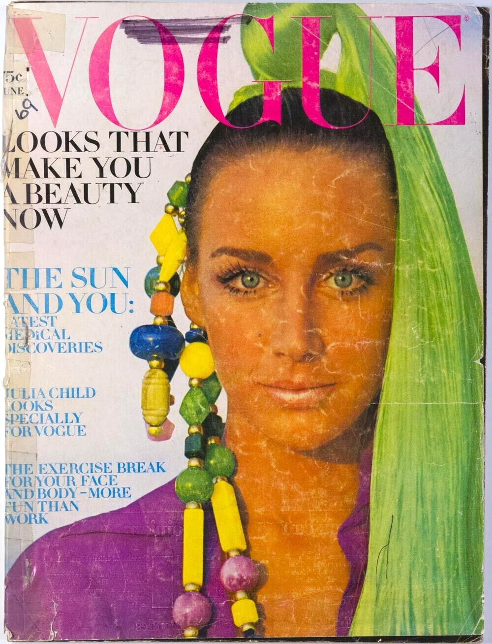 BERT STERN Marisa Berenson HENRY CLARKE Julia Child US VOGUE 1969 = April 2021