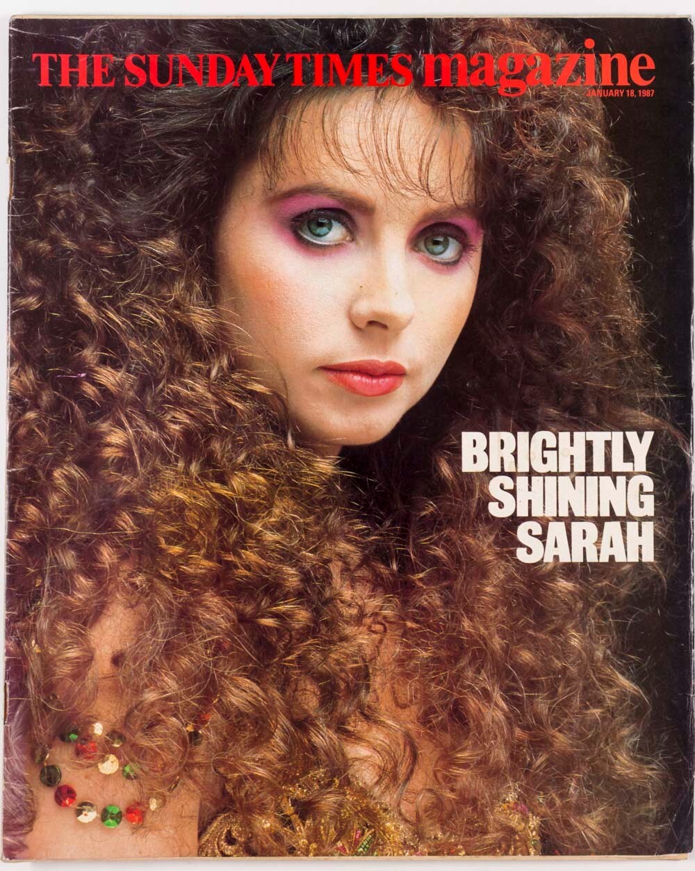 Sarah Brightman HARRISON FORD Helen Mirren URI GELLER Sunday Times magazine 1987