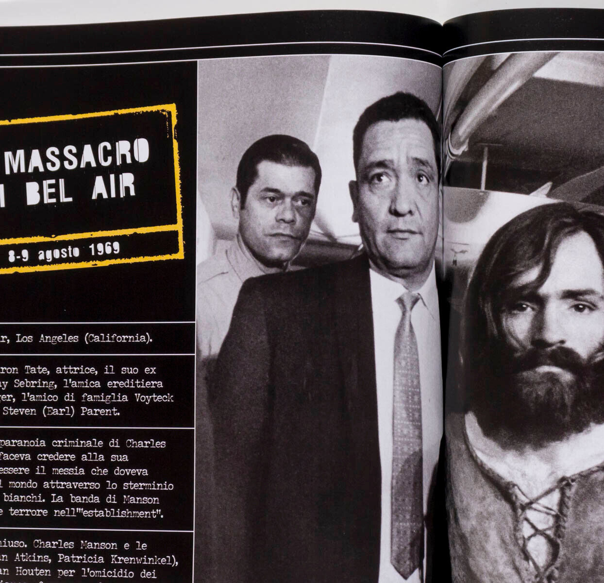 SHARON TATE Roman Polanski CHARLES MANSON Family SUSAN ATKINS L’Europeo magazine