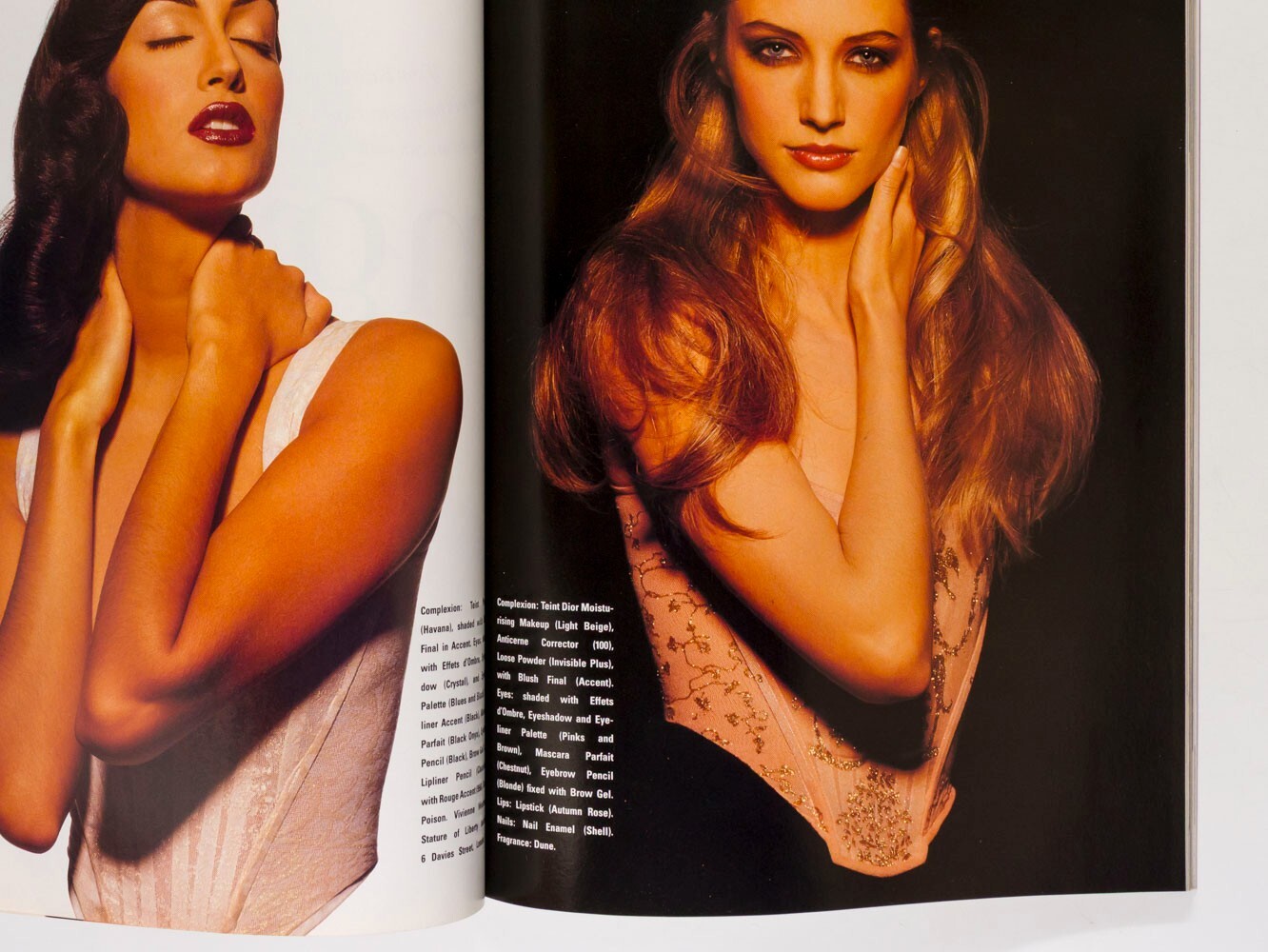 Yasmeen Ghauri LUCY FERRY Joely Richardson HARPERS & QUEEN December 1992 Freud